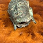 Thai Bronze Buddha Head Ayutthaya Era 16th-17th Century Phra Chao Song Khruang