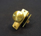 Antique Farm House Brass Screen Door Latch Lock Set  Handle And Knob - 1940 s