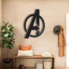 Avengers    a    Metal Wall Art Marvel Superhero Logo Home Decor Hanging Sign