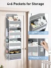 Over - The - Door Organizer - 35 2lbs Load  4 Bins  6 Pockets  For Baby Stuff