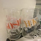 Vintage Set Of 8 Brockway  super Slang   Glasses  Super Rare Mcm Vibe Minor Chip