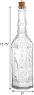 2 Pack Vintage Glass Bottles With Cork  24 Oz Decorative Glass Bottles 
