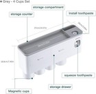 Automatic Toothpaste Dispenser Wall Mounted With Toothbrush Holder Set