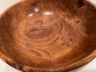 Handturned Vintage Rosewood Bowl Signed By Artist Dave Jolliffe 9 5     Round Wood