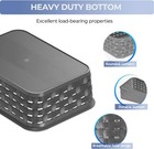 3 Pack Small Plastic Basket  Storage Bin Baskets For Organizing 