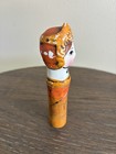 Vintage 1960s Paper Mache Lady Lipstick Holder Case Gemma Taccogna Style