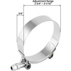 10pcs 2 5  T-bolt Clamp Silicone Stainless Steel Hose Turbo Intake Intercooler
