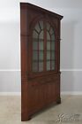 F62704ec  American Period Antique Large Walnut Corner Cabinet