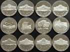 2000-2009 S Jefferson Nickel Gem Dcam Proof Run 12 Coin Decade Run Us Mint Lot 