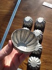 Set 8 Vintage 1960 s Jell-o Brand Aluminum Individual 3  Fluted Jello Molds