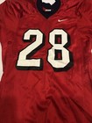 Game Worn Used Fresno State Bulldogs Football Jersey  28 Nike Size Medium