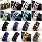 Wholesale Gemstone Bracelet Balance Elastic Stretch 4mm 6mm 8mm 10mm 12mm 7 5 