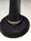 Contemporary Black And Gold Women s Love Ring  New Without Tags  Size 11