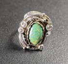 Vintage Navajo Sterling Silver Turquoise Ring