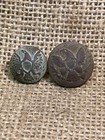 Nice Dug Civil War Eagle Button Display Cuff   Coat Recovered From Utoy Creek Ga