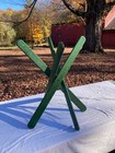 Dan Droz Popsicle Stick Table In Green Oak 1981  base Only 