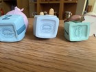 Disney Winnie The Pooh Ceramic Birthday Figurines Lot Vintage 2 3 7