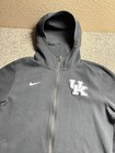 Nike University Of Kentucky Wildcats Jacket Mens Xl Black Full Zip