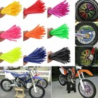 72pcs Motorcycle Dirt Bike Spoke Skins Covers Wraps Wheel Rim Guard Protector