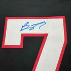 Framed Autographed signed Brady Tkachuk 35x39 Ottawa Black Hockey Jersey Jsa Coa