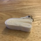 Football Belt  1   X 60  Long White  D-ring Made In Usa