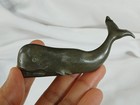 Hudson Pewter Whale Miniature Figurine Vintage Mid Century Signed Euc