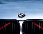 Black   White Badge Emblem For Bmw 82mm 74mm For Front Hood   Rear Trunk