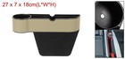 Car Seat Gap Filler 10 6 x2 8  Car Organizer Storage Box left  Beige