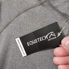 Equetech 1 4 Zip Peplum Riding Shirt Youth 14 Gray Training competition New Nwt