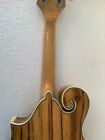 Hand Carved F Style Mandolin  Solid Spruce Top  Solid Zebrawood Body   Back