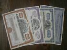 Vintage Dept  Store Stock Certificates-lot Of 4-excellent Condition-see Pics 