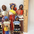 Lot Of 7 Vtg Handmade Guatemalan Worry Dolls Mu  ecas Quitapenas Women   Children