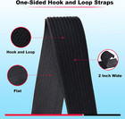 16ft 2 Inch Wide Cable Ties   Heavy Duty Hook And Loop Straps With 15 Buckles  A