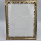 Vintage Ornate Gold-tone Metal Filigree Picture Frame 8x10 Scroll Detail Inside