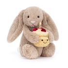 Birthday Bunny Bashful Beige Bunny Cute Soft Stuffed Animal Toy By Jellycat