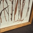 Vintage 1970 s Sclamp Boho Sunset Silk Screen Framed Artwork