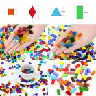 Csdtylh 1100 Pcs Mosaic Tiles  Glass Mosaic Tiles For Crafts Bulk  Stained 