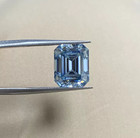 Brilliant Emerald Cut 1 Ct Lab Grown Diamond Loose   Certified Vvs1 Blue Color