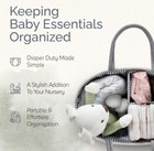 Baby Diaper Tote Caddy Organizer W  Divider Nursery Storage Basket  15 75  X 11 