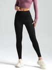 Brand New Black Women Yoga Pants Size 3xl High Rise 25  Sports Leggings