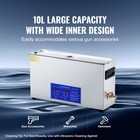 Uimoso 10l Ultrasonic Gun Cleaner 300w Ultra Sonic Cleaner Timer Heater Basket