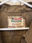 Vintage 1950s Mcgregor Drizzler Brown Zip Bomber Jacket Mens Size Large Rare 50s