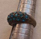 Authentic Roman Empire Bronze Ring With Beautiful Stones Amazing Rare Ancient
