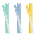 Hmrope 3 Pack Crystal Glass Nail File With Case  Professional Nano Glass Nail