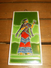 Lot Of Two  6 x3  Ceramic Tile Handmade  Wall Plaque Ancient Greece Mythology
