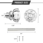 Glass Door Knobs Interior - Vintage Crystal Glass Knobs With Antique Mortise    