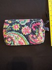Vera Bradley Small Make-up Bag Blue Paisley Floral