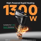 Outohome Sous Vide Cooker 1300w Immersion Circulator Ipx7 Waterproof