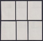 Qatar     Scott 119c-119h     1966 Kennedy Surcharge Set  Imperf     Mnh     Scv  60