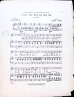 I Love You Dear And Only You Sheet Music The Burgomaster 1900 Musical Flop